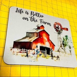 Hand pressed Sublimation Mouse Pad, Brand New!
